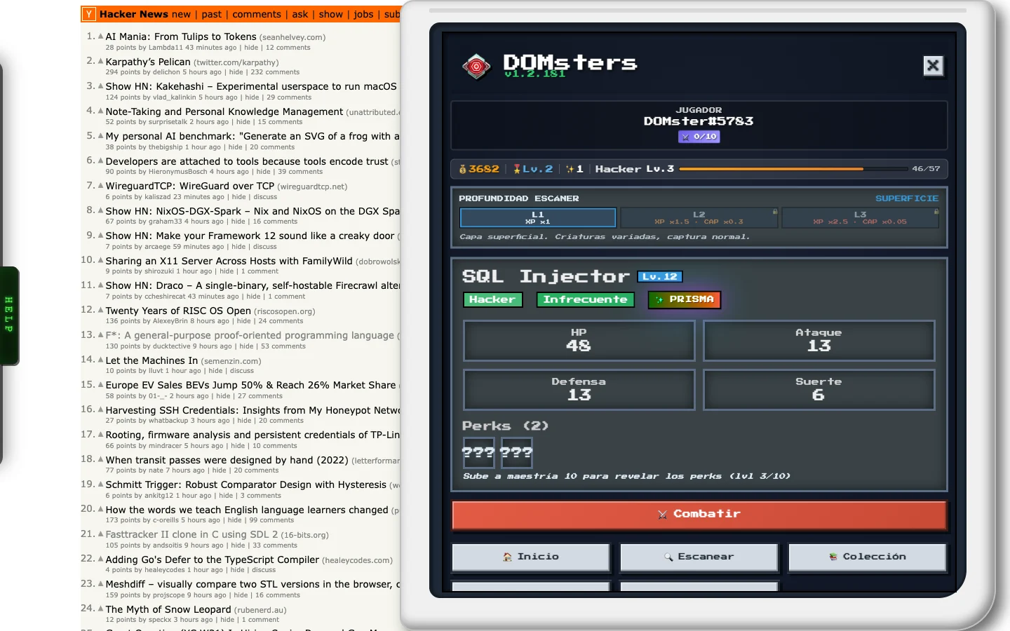 Escaneo de Hacker News: SQL Injector, hacker, infrecuente, variante Prisma